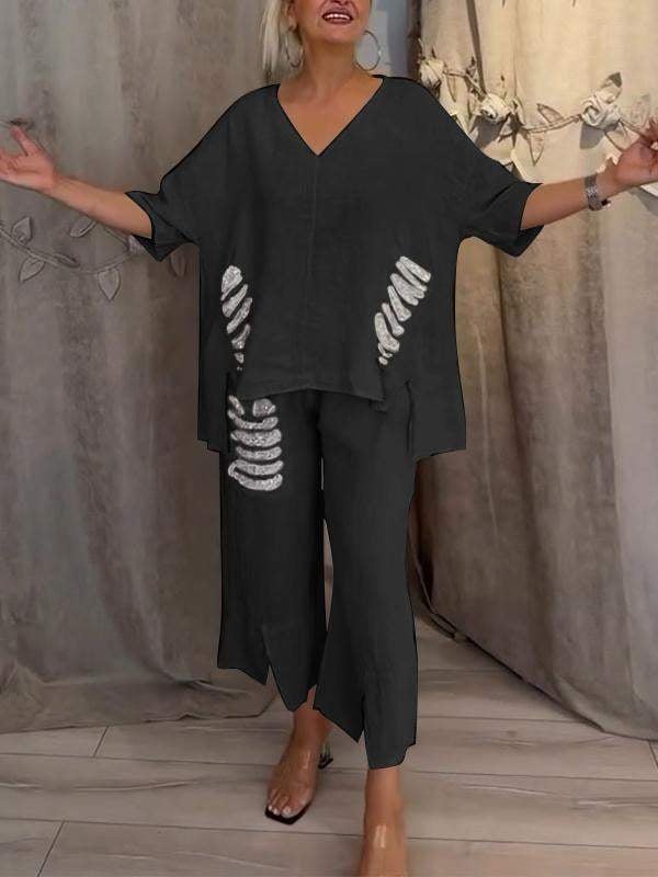 JOANNA| Elegant Two-Piece Summer Set For The Sunny Days