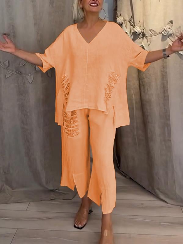 JOANNA| Elegant Two-Piece Summer Set For The Sunny Days