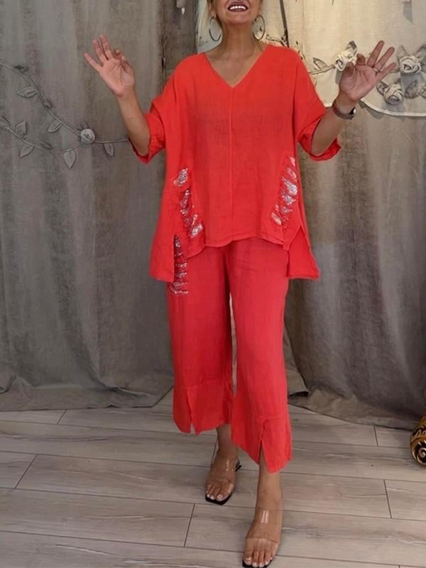 JOANNA| Elegant Two-Piece Summer Set For The Sunny Days